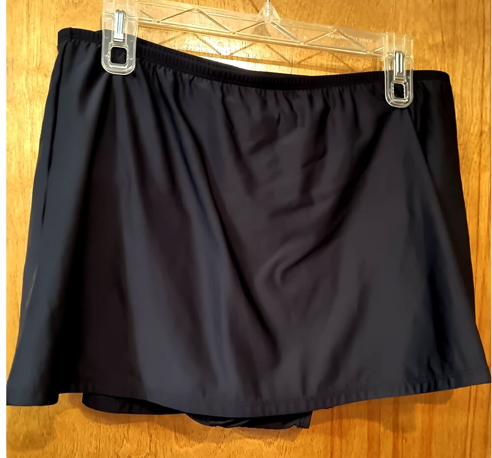 1730. Black Swim Skirt size 18